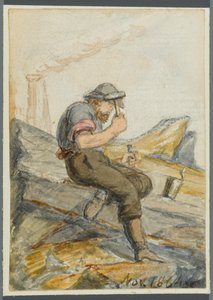 عامل حجر ، 1864 (مرحاض بسبب ضعف وسائل الإعلام السوداء)