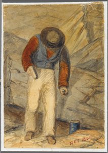عامل حجر ، 1864 (مرحاض بسبب ضعف وسائل الإعلام السوداء)
