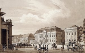أونتر دين ليندن ، برلين ، حوالي عام 1840 (ألوان مائية) بواسطة كارل لويلو دي مارس