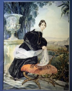 "" صورة لدوقة روسيا الكبرى إليزابيث سالتيكوفا (1802-1863) "لوحة رسمها كارل بافلوفيتش بريولوف (بريولوف) (1799-1852) 1833-1835 متحف الدولة الروسي ، سانت بطرسبرغ بواسطة كارل بافلوفيتش بريولوف