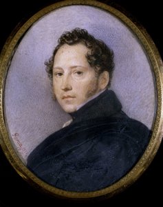 صورة للفنان سيلفستر شدرين (سيلفستر شيدرين) (1791-1830) (صورة للفنان س. شيدرين). عمل كارل بافلوفيتش بريولوف (بريولوف) (1799-1852) ، ألوان مائية على ورق بواسطة كارل بافلوفيتش بريولوف