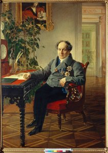 صورة للأمير ألكسندر نيكولايفيتش جوليتسين (1773-1844) (صورة للأمير ألكسندر نيكولايفيتش جوليتسين (1773-1844) - لوحة لكارل بريولوف (بريلوف) (1799-1852) بواسطة كارل بافلوفيتش بريولوف