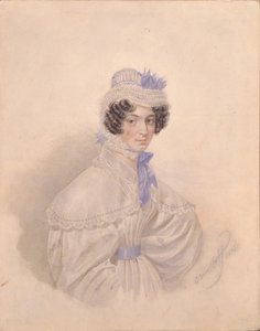 صورة لآنا بوريسوفنا باكونينا 1802-1835 ، 1835 بواسطة كارل بافلوفيتش بريولوف