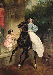 الفارس ، صورة جيوفانينا وأماسيليا باتشيني ، عنابر الكونتيسة سامويلوفا ، 1832