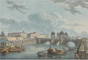 منظر لفونتانكا عند جسر Obukhov ، 1823