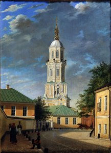 Krivokolenny pereulok في موسكو ، 1843 بواسطة كارل بتروفيتش بودري