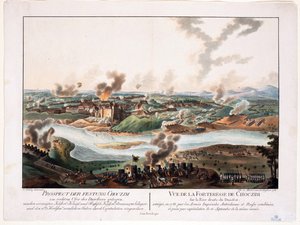 حصار خوتين (Chocim ، Chotyn ، Hotin ، Choczim ou Khotine ، أوكرانيا) في 1788 - Schuetz ، Carl (1745-1800) - 1788 - نقش على النحاس ، ألوان مائية - 36،6x48،3 - مجموعة خاصة بواسطة حماية كارل فون (بعد)
