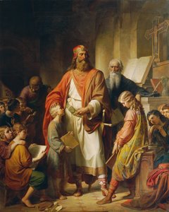 شارلمان يوبخ الطلاب السيئين ، 1855.