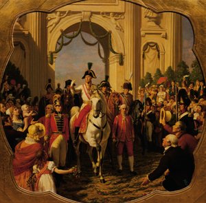 دخول إمبراطور النمسا فرانز الأول (الثاني) إلى فيينا عام 1814 بواسطة كارل فون بلاس