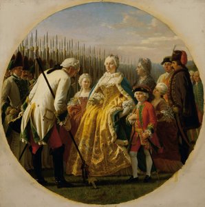 المسودة في Solenau عام 1749 بواسطة كارل فون بلاس