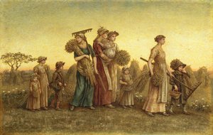 Gleaners Going Home (ألوان مائية على اللوحة) بواسطة كيت غريناواي