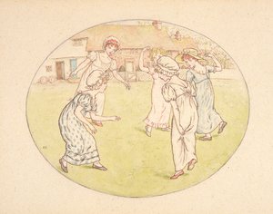 صفير ، رسم توضيحي لـ "لغة الزهور" ، حوالي 1884 (ألوان مائية على ورق) بواسطة كيت غريناواي