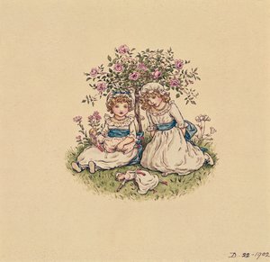 رسم توضيحي لعيد القديس فالنتينز 1902 (مرحاض على ورق) بواسطة كيت غريناواي