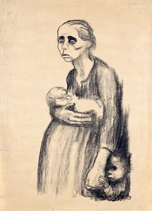 ملصق ضد الفقرة 218 ، 1924 بواسطة كاتي كولويتز