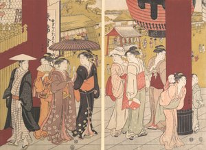 مشهد الشارع ، كاليفورنيا. 1789. بواسطة كاتسوكاوا شونتشو