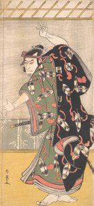 ممثل كابوكي أوتاني أونيجي الثالث في دور ساموراي ، كاليفورنيا. 1792. بواسطة كاتسوكاوا شوني