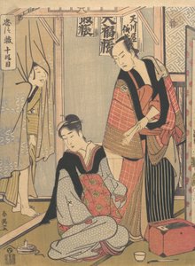 مشهد من الفصل العاشر لتشوشينغورا ، كاليفورنيا. 1790. بواسطة كاتسوكاوا شوني
