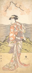 إيواي هانشيرو الرابع كامرأة تقف تحت شجرة كرز ، كاليفورنيا. 1792