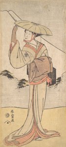 ناكامورا نوشيو الثاني في دور إيمايو أوتا بيكوني ، 1796 كانسي 8. بواسطة كاتسوكاوا شونكاكو
