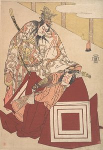 Ichikawa Danjuro V in a Shibaraku Performance ... ، حوالي 1786. بواسطة كاتسوكاوا شونكو