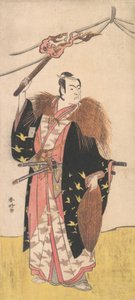 Ichikawa Monosuke II بدور Soga no Juro Sukenari ، حوالي عام 1785. بواسطة كاتسوكاوا شونكو