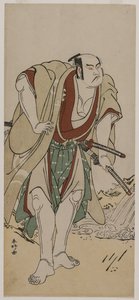 Otani Hiroji III باعتباره الساموراي يقف بجانب تيار ، ج. 1780. بواسطة كاتسوكاوا شونكو