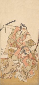 الممثل Ichikawa Yaozo II في دور Soga no Goro ، كاليفورنيا. 1772. بواسطة كاتسوكاوا شونكو