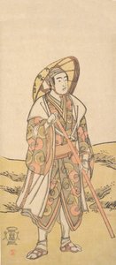 ساوامورا سوجورو الثالثة كحاج إلى ضريح كانون ، كاليفورنيا. 1784-88. بواسطة كاتسوكاوا شونكو