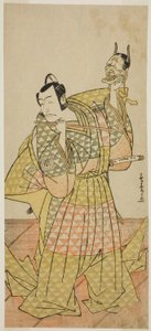 الممثل Ichikawa Danjuro V في دور Kudo Suketsune في مسرحية Kaido Ichi Yawaragi Soga ، تم أداؤه في مسرح ناكامورا في الشهر الأول ، 1778 بواسطة كاتسوكاوا شونشو