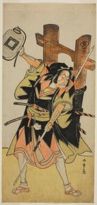 الممثل Ichikawa Danjuro V بدور رونين المخلص بواسطة كاتسوكاوا شونشو