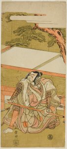 الممثل Ichikawa Ebizo III في دور Akushichibyoe Kagekiyo (؟) في مسرحية Wada Sakamori Eiga Kagami (؟) ، تم عرضها في مسرح Nakamura (؟) في الشهر الثالث ، 1773 (؟) بواسطة كاتسوكاوا شونشو