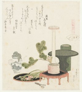 قذيفة زهرة Hanagai (العنوان على الكائن) مقارنة بين قصائد Genroku وقذائف (عنوان السلسلة) Genroku kasen kaiawase (عنوان السلسلة على الكائن) بواسطة تاتسومي نو ساتو بيكارو