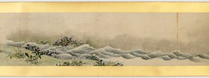 تفاصيل Handscroll مع صور متنوعة ، فترة إيدو ، 1839 حبر ولون على الورق