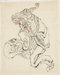 أنثى أوني (رسم توضيحي لقصة شعبية) ، كاليفورنيا. 1815-49 (حبر ولون على ورق) بواسطة كاتسوشيكا هوكوساي