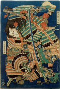 Kamakura no gon gorô kagemasa und Torinoumi Yasaburô Yasunori بواسطة كاتسوشيكا هوكوساي