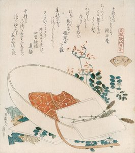 صدفة أعشاب لا تعد ولا تحصى (Chigusagai) من سلسلة "لعبة مطابقة الصدفة مع Genroku ستة وثلاثون آية مرتبطة (Genroku kasen kai-awase)" بواسطة كاتسوشيكا هوكوساي