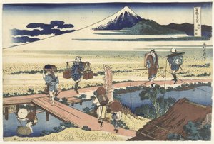 Nakahara في مقاطعة Sagami Soshu Nakahara (العنوان على الكائن) 36 مشاهد لجبل فوجي (عنوان السلسلة) Fugaku sanjurokkei (عنوان السلسلة على الكائن) بواسطة نيشيمورا يوهاتشي