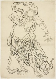 One of the Nio (A Guardian) ، حوالي 1815-1849 (حبر على ورق) بواسطة كاتسوشيكا هوكوساي