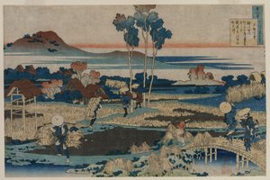 قصيدة للإمبراطور تينشي ... ، 1835-1836. بواسطة كاتسوشيكا هوكوساي