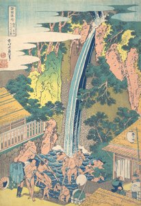 شلال Roben في Oyama في مقاطعة Sagami Soshu Oyama Roben no taki ، من سلسلة ... ، حوالي 1827. بواسطة كاتسوشيكا هوكوساي