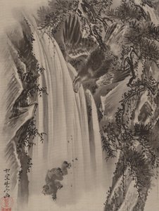 الشلال ، النسر والقرد ، كاليفورنيا. 1887. بواسطة كوانابي كيوساي