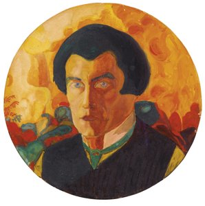 بورتريه ذاتي 1908-1910 - peinture de Kasimir Severinovich Malevitch (Malevich ، Malevic) (1878-1935) ، بواسطة كازيمير سيفرينوفيتش ماليفيتش