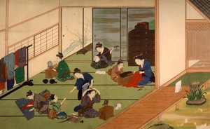 مجموعة الجيشا ، بواسطة كاوهارا كيغا (1786-حوالي 1860) ، ألوان مائية ، اليابان ، الحضارة اليابانية ، بداية القرن التاسع عشر بواسطة كيجا كاوهارا