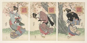 الجمال في عاصفة الربيع Bijin haru no kaze (العنوان على الكائن) بواسطة الحديد Keisai