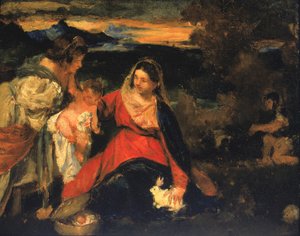 بعد مادونا الأرنب تيتيان ، 1878-1882.