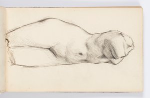 صفحة كراسة الرسم: تمثال كلاسيكي بواسطة كينيون كوكس