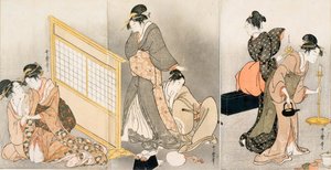 وسادة مزدوجة. بالثلاثية ، كاليفورنيا 1794 بواسطة كيتاجاوا أوتامارو