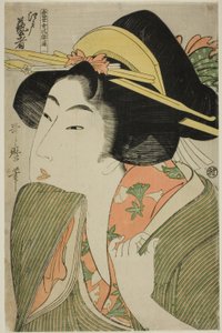 إيدو غيشا، من سلسلة "دليل الأنماط النسائية المعاصرة (Tosei onna fuzoku tsu)" بواسطة كيتاجاوا أوتامارو