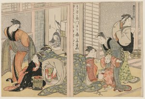 متع أنيقة من الفصول الأربعة ، ج. 1782. بواسطة كيتاجاوا أوتامارو
