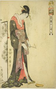 ساعة الثور [2 صباحًا] (Ushi no koku) ، من مسلسل "The Twelve Hours in Yoshiwara (Seiro juni toki tsuzuki)" بواسطة كيتاجاوا أوتامارو